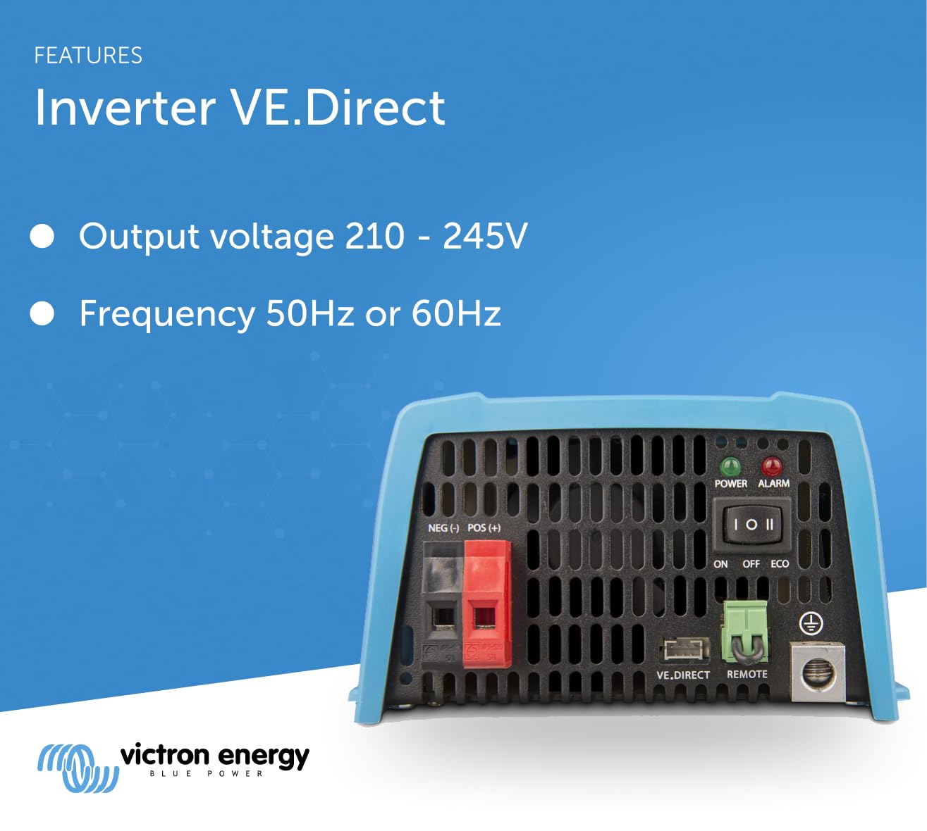 Victron Energy 1200VA 24-Volt 120V AC Pure Sine Wave Inverter with NEMA GFCI - Image 4