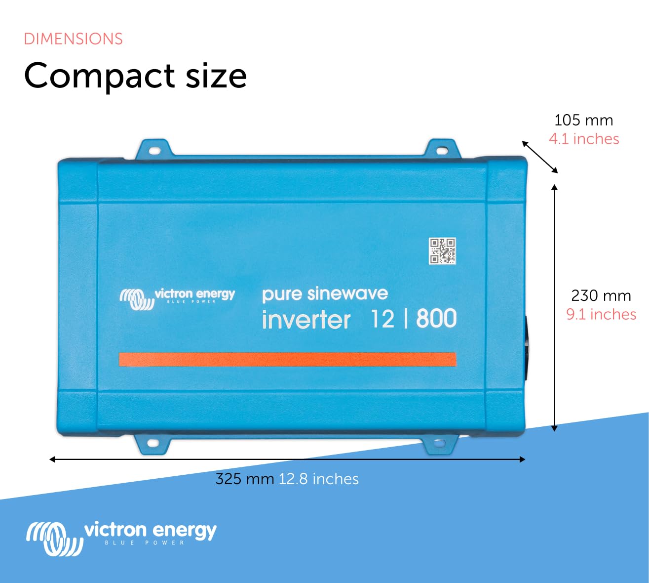 Victron Energy 800VA 12-Volt 120V AC VE.Direct Pure Sine Wave Inverte, NEMA GFCI - Image 3