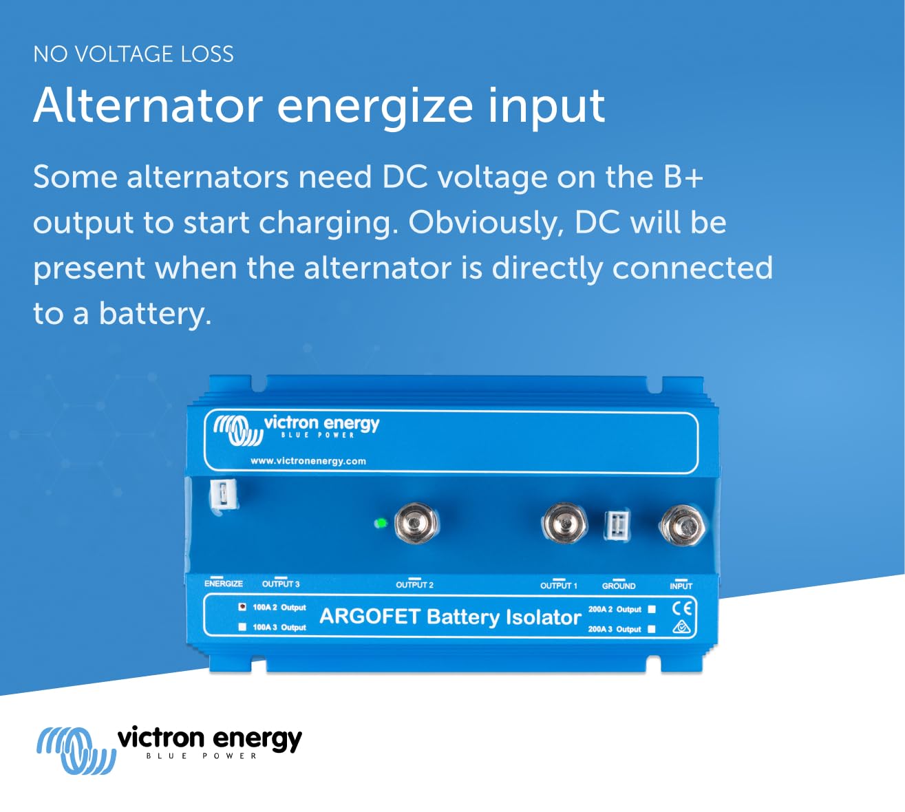 Victron Energy Argofet Battery Isolators 100-2AC (2 Batteries 100 amp) - Image 4
