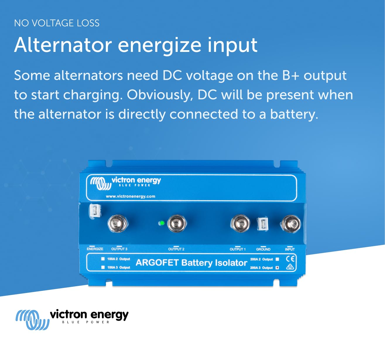 Victron Energy Argofet Battery Isolators 200-3AC (3 Batteries 200 amp) - Image 4