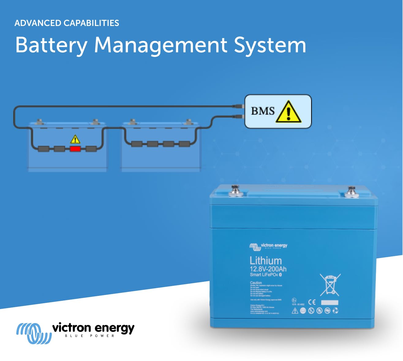 Victron Energy Smart 12.8-Volt 200Ah LiFePO4 Lithium Battery - Image 4